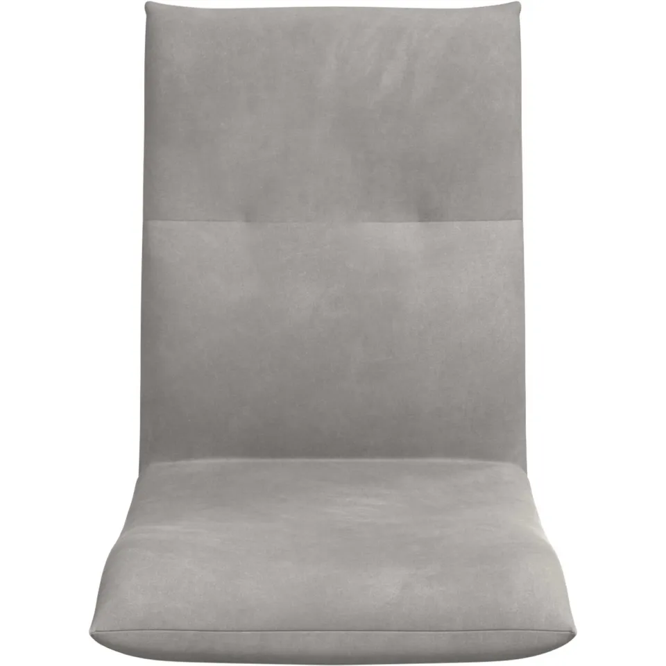 vidaXL Verstelbare vlo stoelen Lichtgrijs Fluweel, foto 4