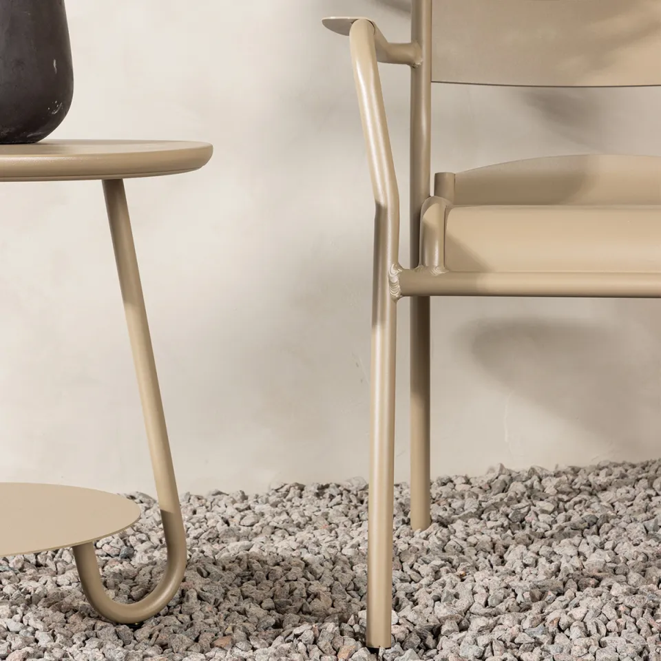 Nest outdoor Caro aluminium tuin bistroset beige, foto 4
