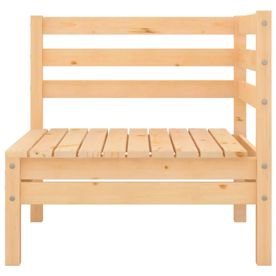 vidaXL 4-delige Loungeset massief grenenhout bruin, foto 3