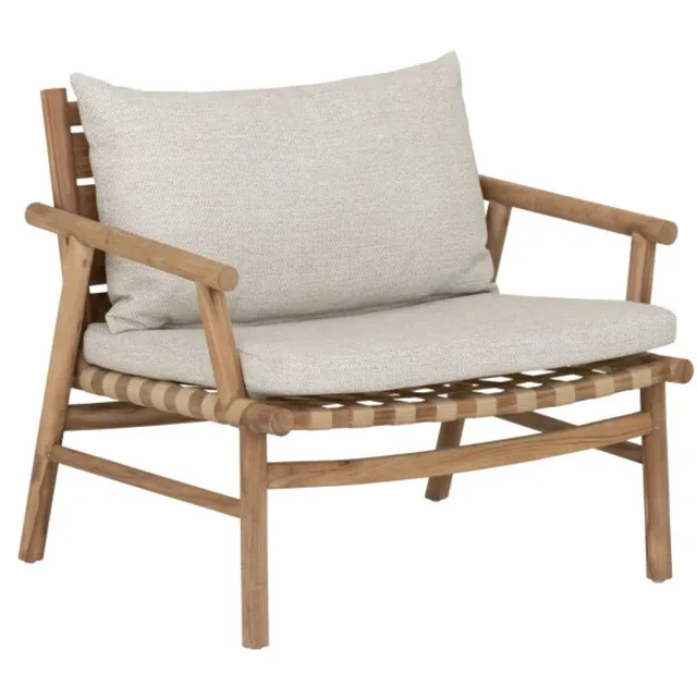 Must Living Yoko fauteuil teakhout - 77 × 88 × 66 cm Naturel