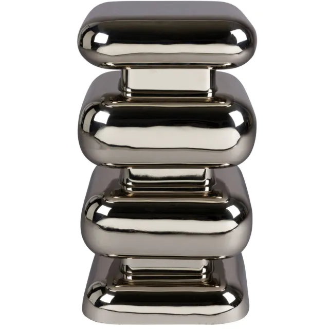 Dutchbone Stubby bijzettafel zilver