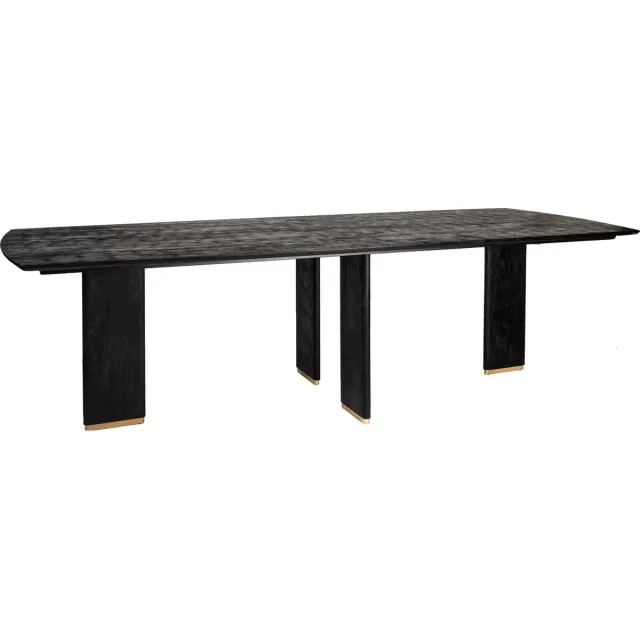 PTMD Eetkamertafel Liber - Zwart - 240x100x77cm