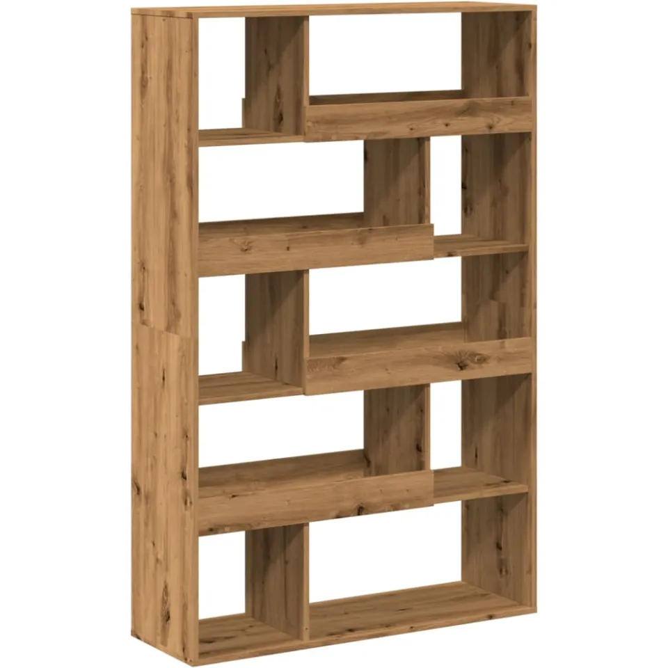 vidaXL Kamerscherm 100x33x156,5 cm bewerkt hout artisanaal eikenkleur, foto 3