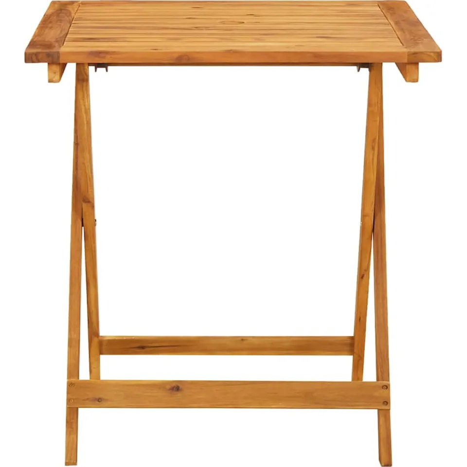 vidaXL 3-delige Bistroset stof en massief hout beige, foto 4