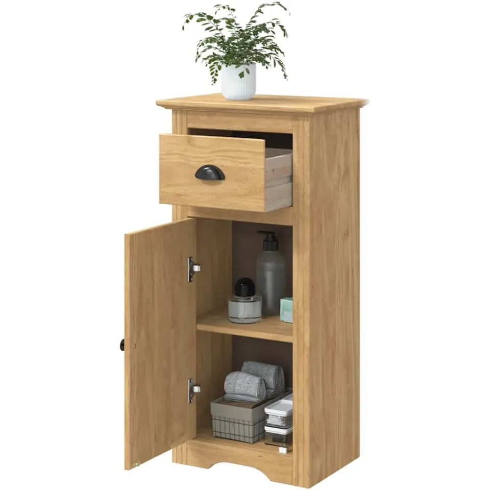 vidaXL Badkamer Kast BODO Honingbruin 44 x 30 x 90 cm Bewerkt hout
