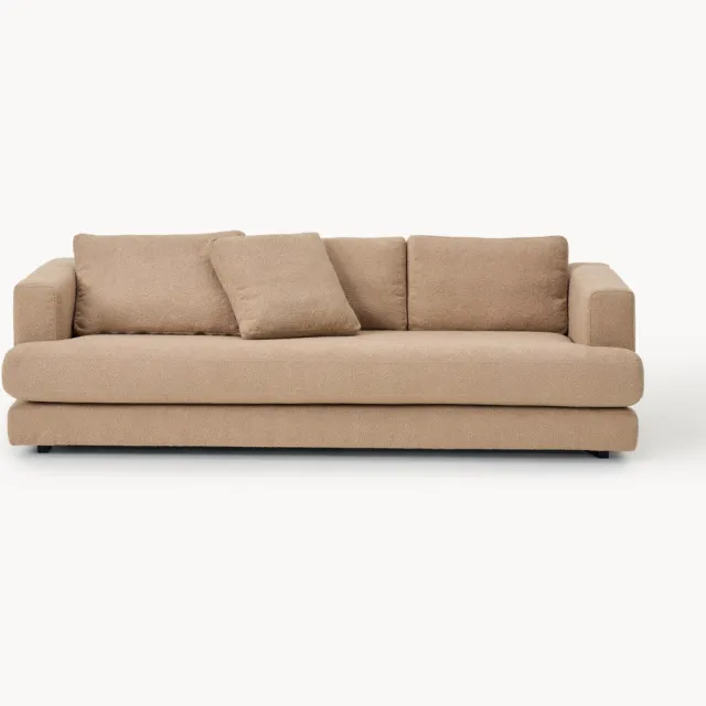 Westwing Collection Bouclé bank Tribeca (3-zits) Beige