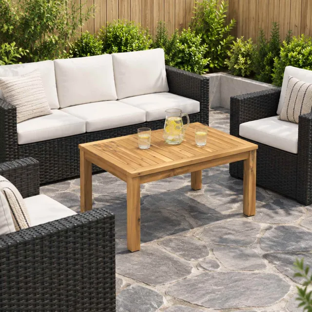 vidaXL Salontafel LAREN Witgewassen 49 x 68,5 x 36 cm Bruin