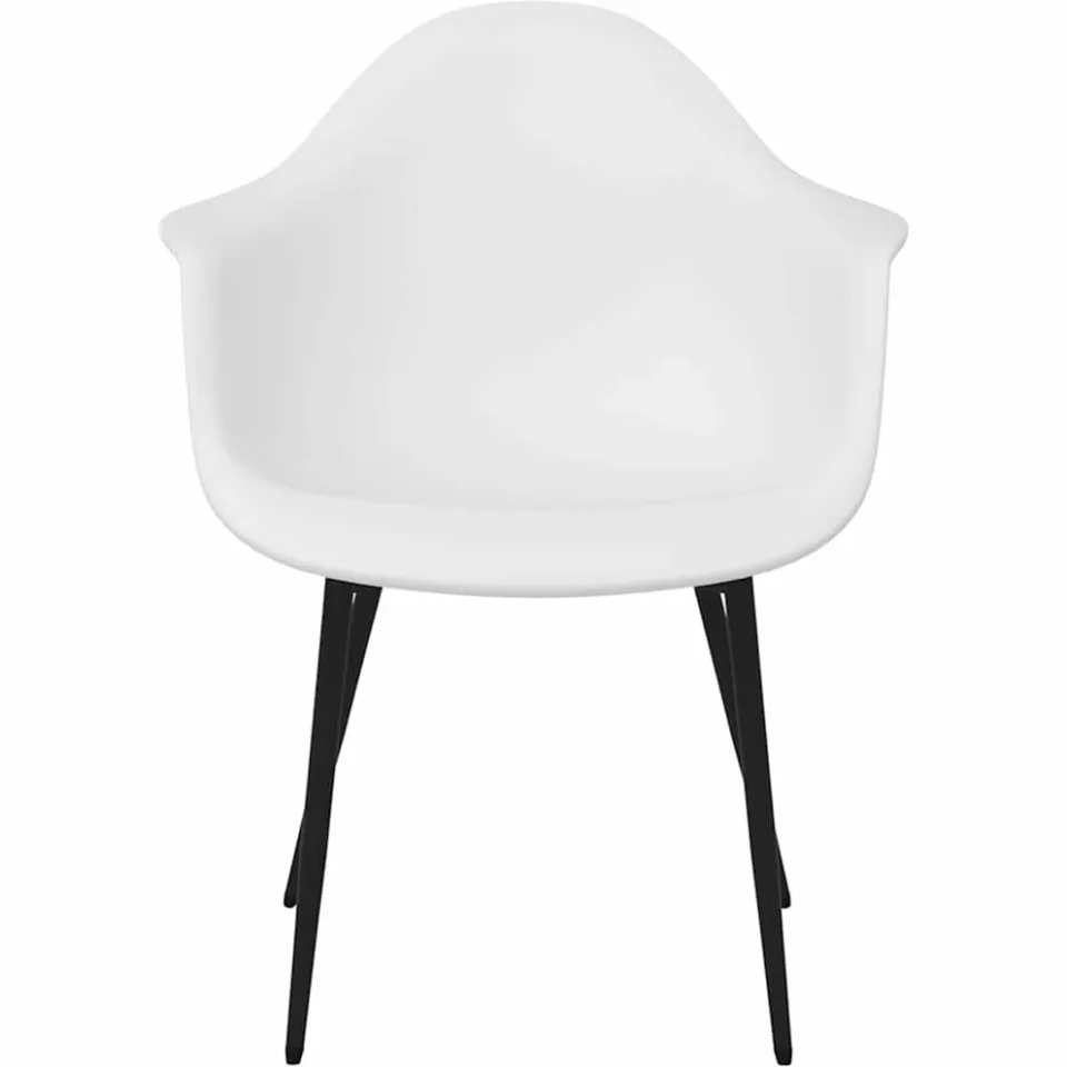 vidaXL Eetkamerstoelen 2 st PP wit, foto 4