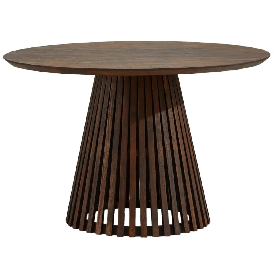NOUS Living eetkamertafel Sansa (⌀120 cm) Walnoot
