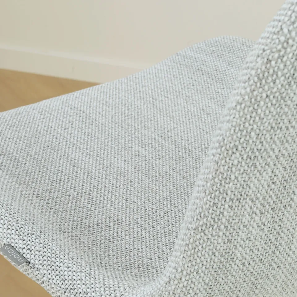 Nolon Niva-Fé draaibare tulp barkruk grijs melange - verstelbaar - beige onderstel, foto 3