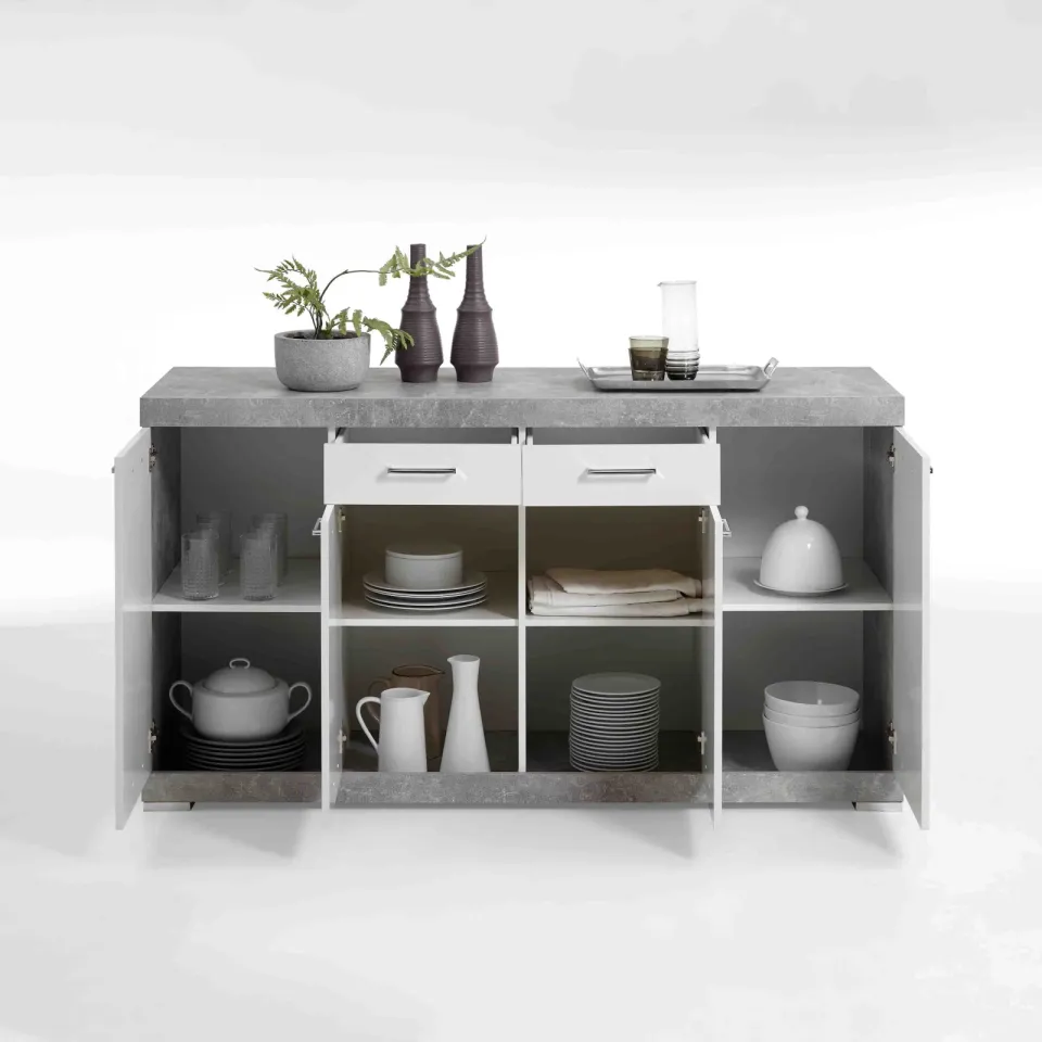 dressoir Hermes beton wit, foto 3
