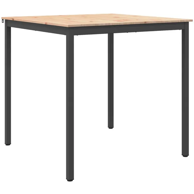 vidaXL Bartafel - 110 - x - 110 - x - 105 - cm - Massief - grenenhout - Naturel - Vierkant