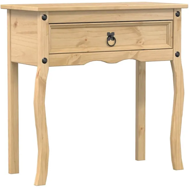 vidaXL Wandtafel - Corona - 73x35x73 - cm - massief - grenenhout Bruin