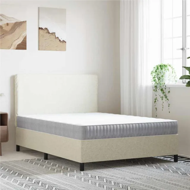 vidaXL Pocketveringmatras middelhard 140x200 cm wit