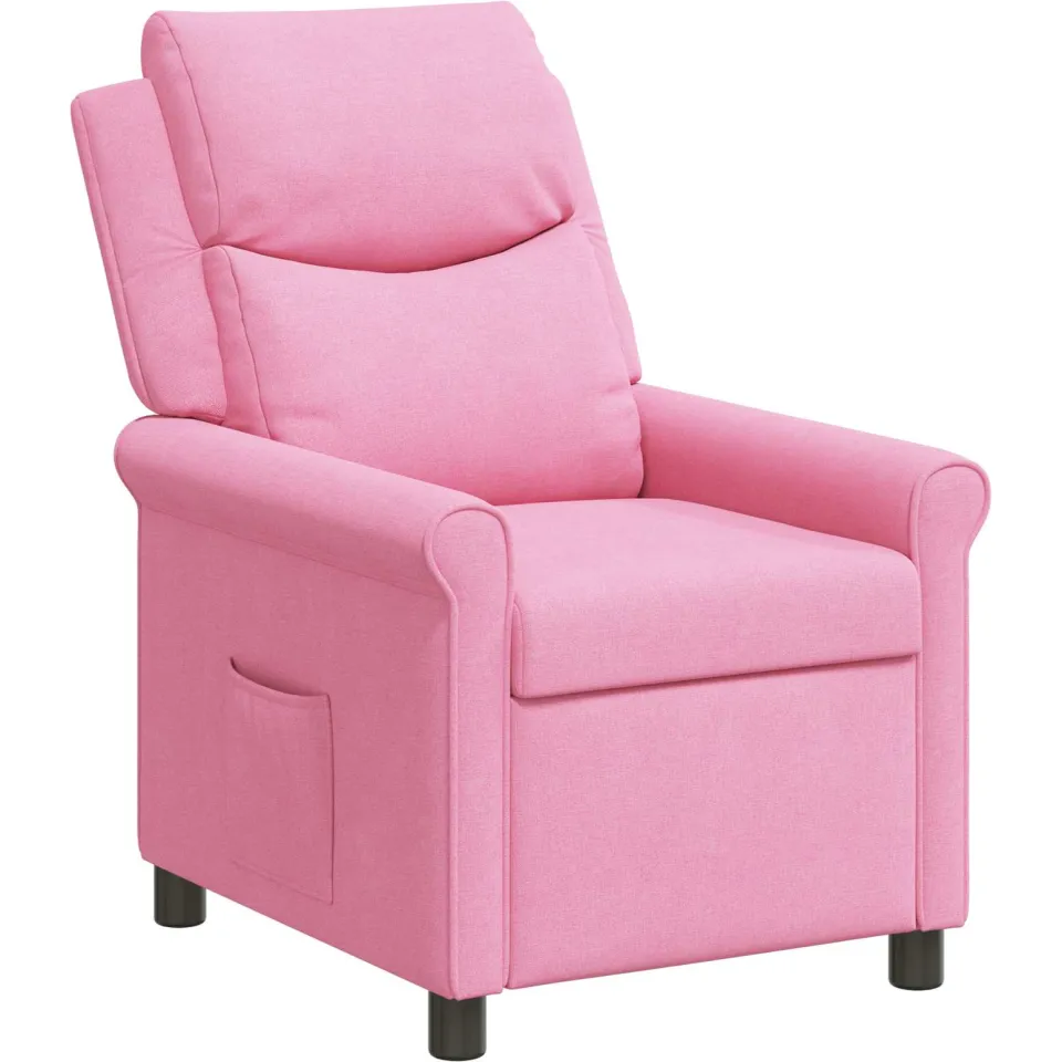 vidaXL Ligstoel Roze 69 x 93 x 102 cm Stof, foto 4