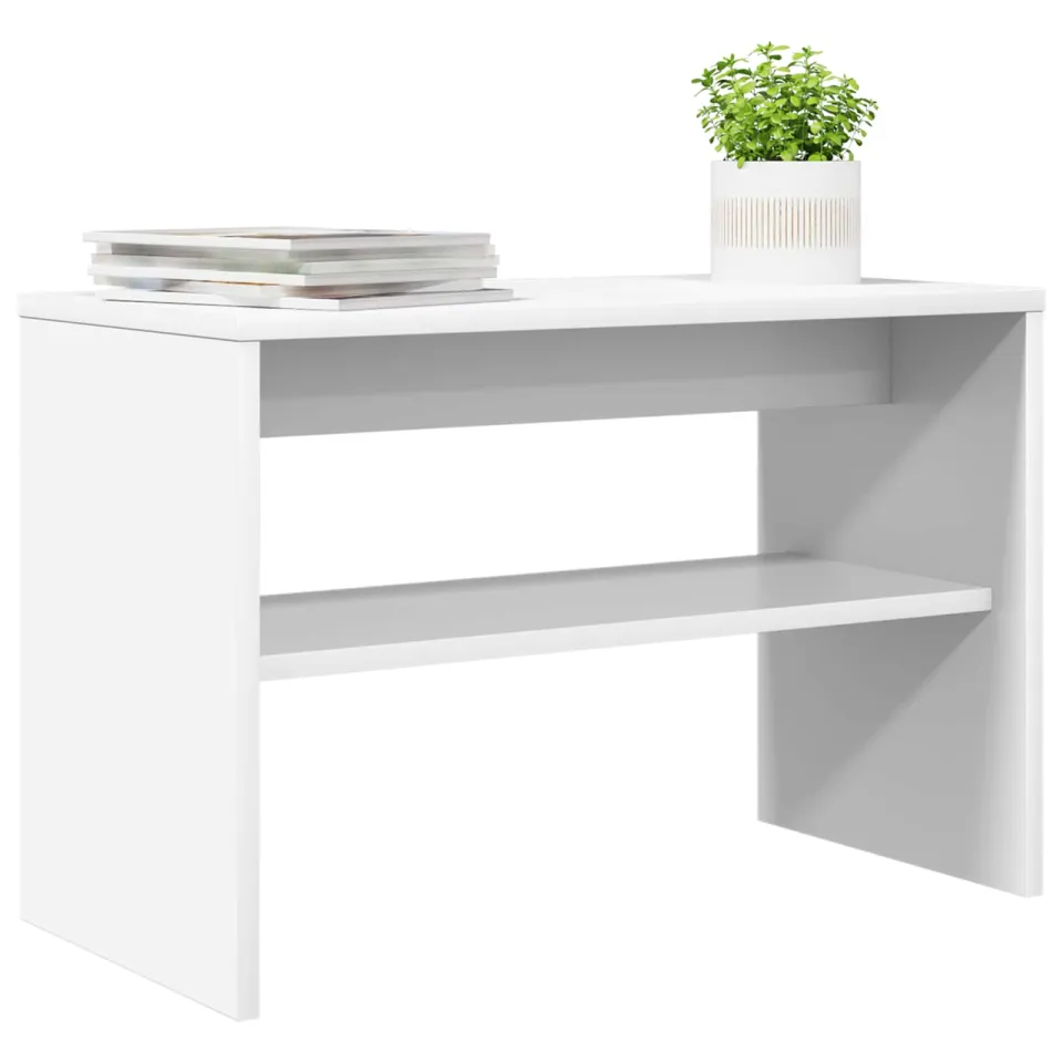 vidaXL TV-kast 60 x 30 x 40 cm Wit Bewerkt hout