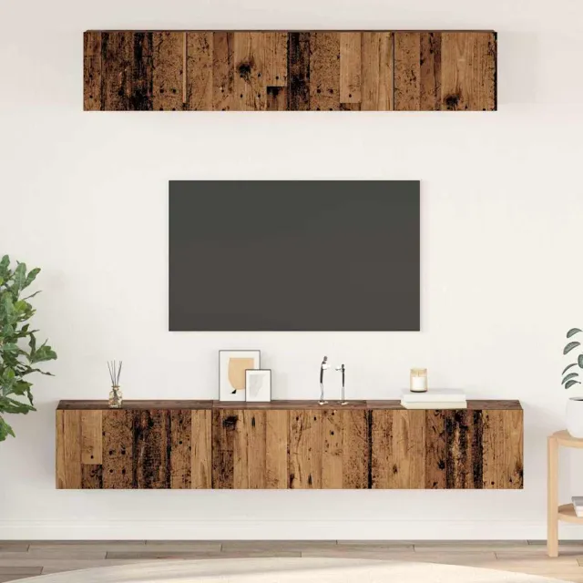 vidaXL Tv-meubelset 5 st 80 x 30 x 30 cm Oud Hout Bruin