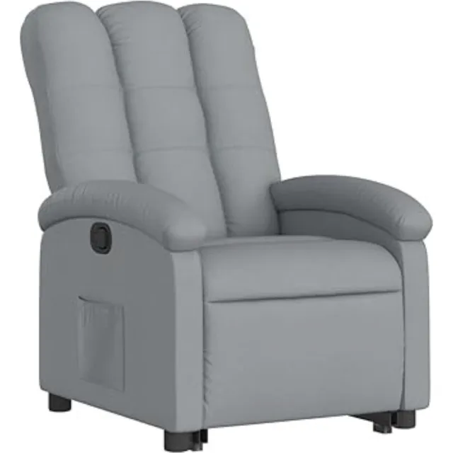 Thuys Sta Op Stoel Elektrisch – Relaxfauteuil Verstelbaar – Armstoel Voor Ouderen – 70 x 93 x 101cm – Lichtgrijs
