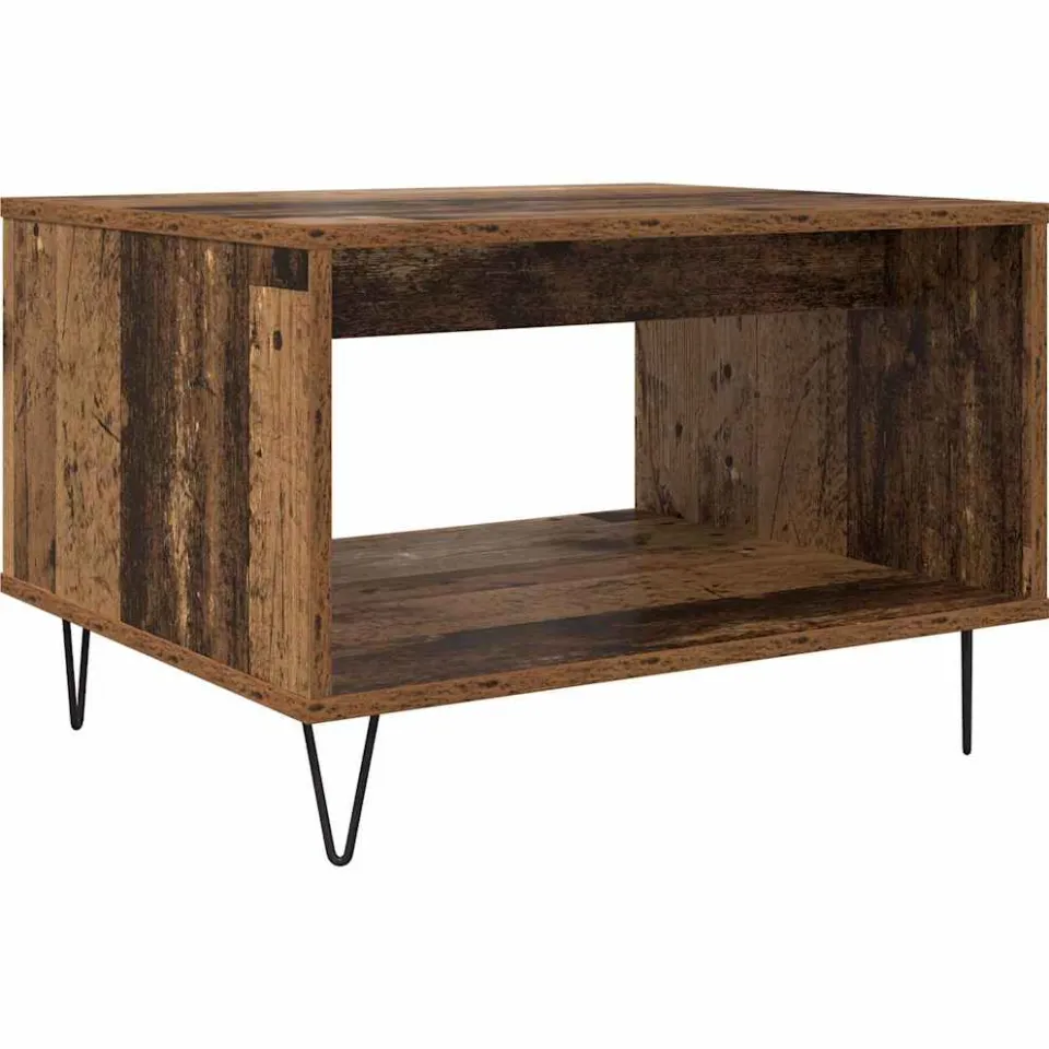 vidaXL Salontafel Oud hout 60 x 50 x 40 cm Bewerkt hout bruin, foto 3