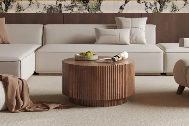 Rousseau Salontafel 'Victor' Mango Hout Lichtbruin