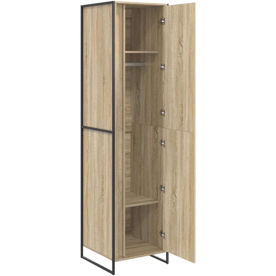 vidaXL Warderobe Sonoma 50 x 50 x 200 cm bruin, foto 3