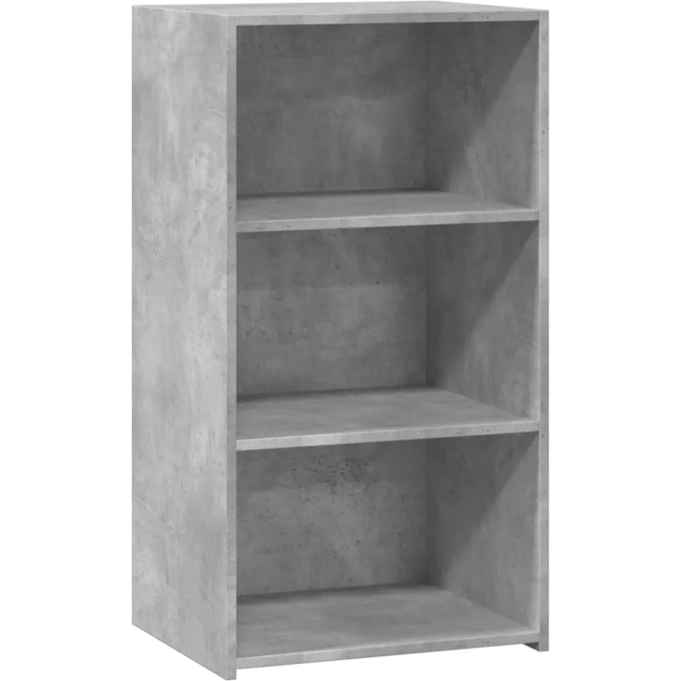 vidaXL Dressoir 50x41x93 cm bewerkt hout betongrijs grijs, foto 3