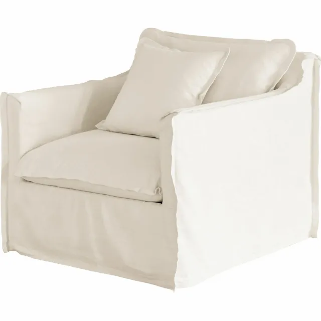 Loberon Fauteuil Tienen crème