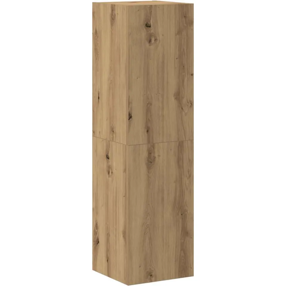 vidaXL 8-delig Tv-meubelset wandmontage bewerkt hout artisanaal eiken, foto 3