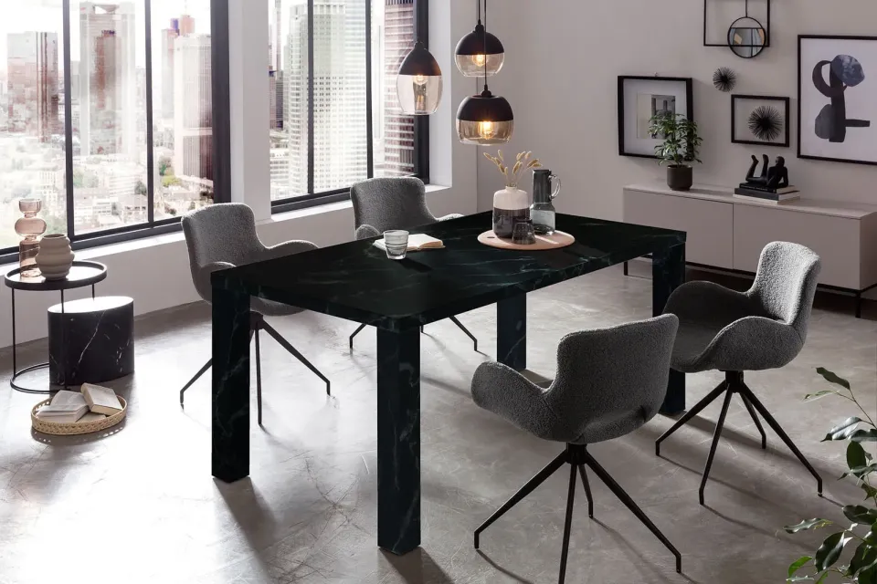 eetkamertafel Zayn zwart, foto 3