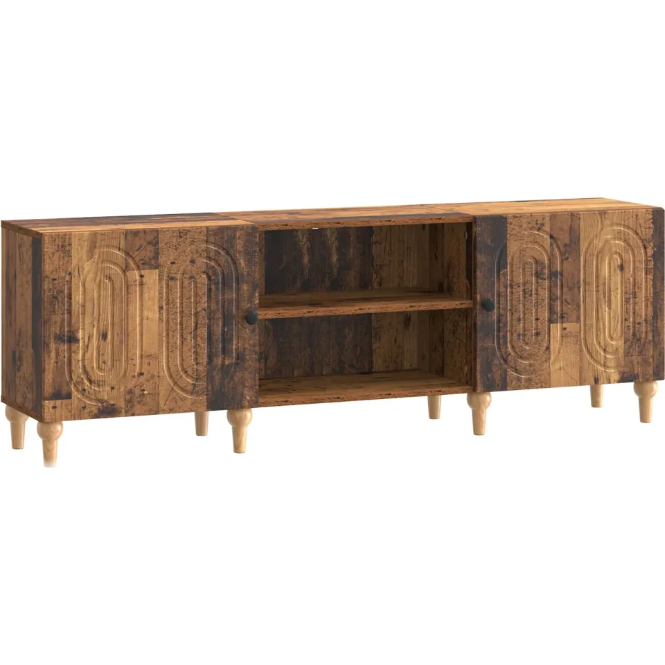 vidaXL TV-kast 150 x 31 x 50 cm Oud hout Bewerkt hout Bruin