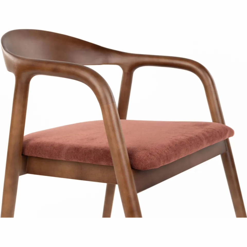 Housecraft Living Melody eetkamerstoel met armleuningen rood, foto 7