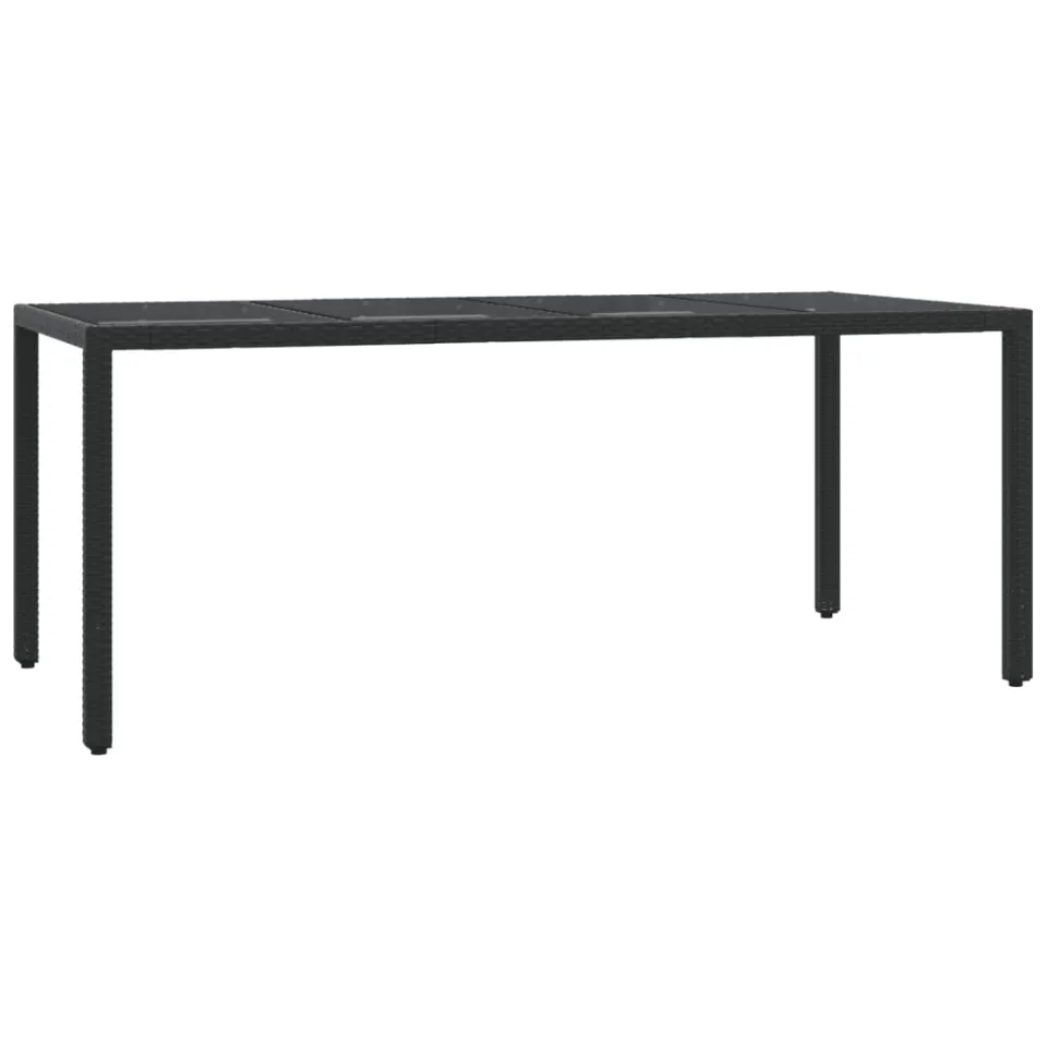 vidaXL 7-delige Tuinset met kussens poly rattan zwart, foto 4