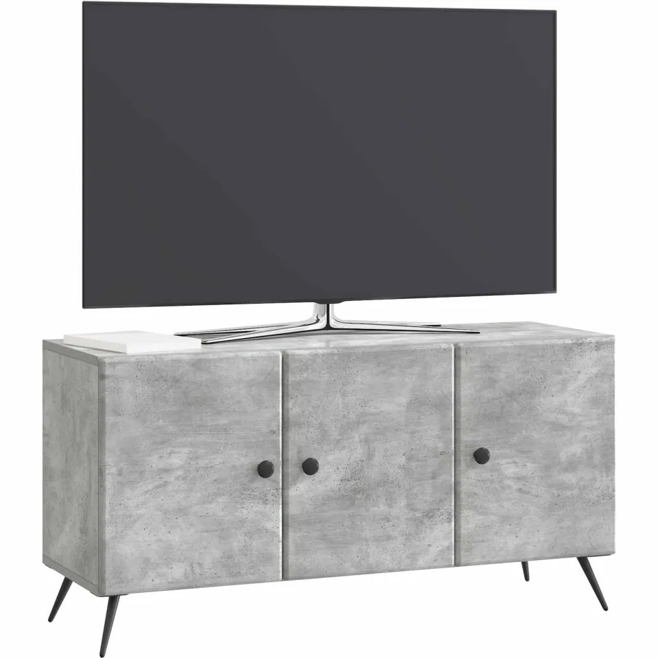 vidaXL Tv-meubel 99 x 34,5 x 50 cm Betongrijs Bewerkt hout grijs, foto 3