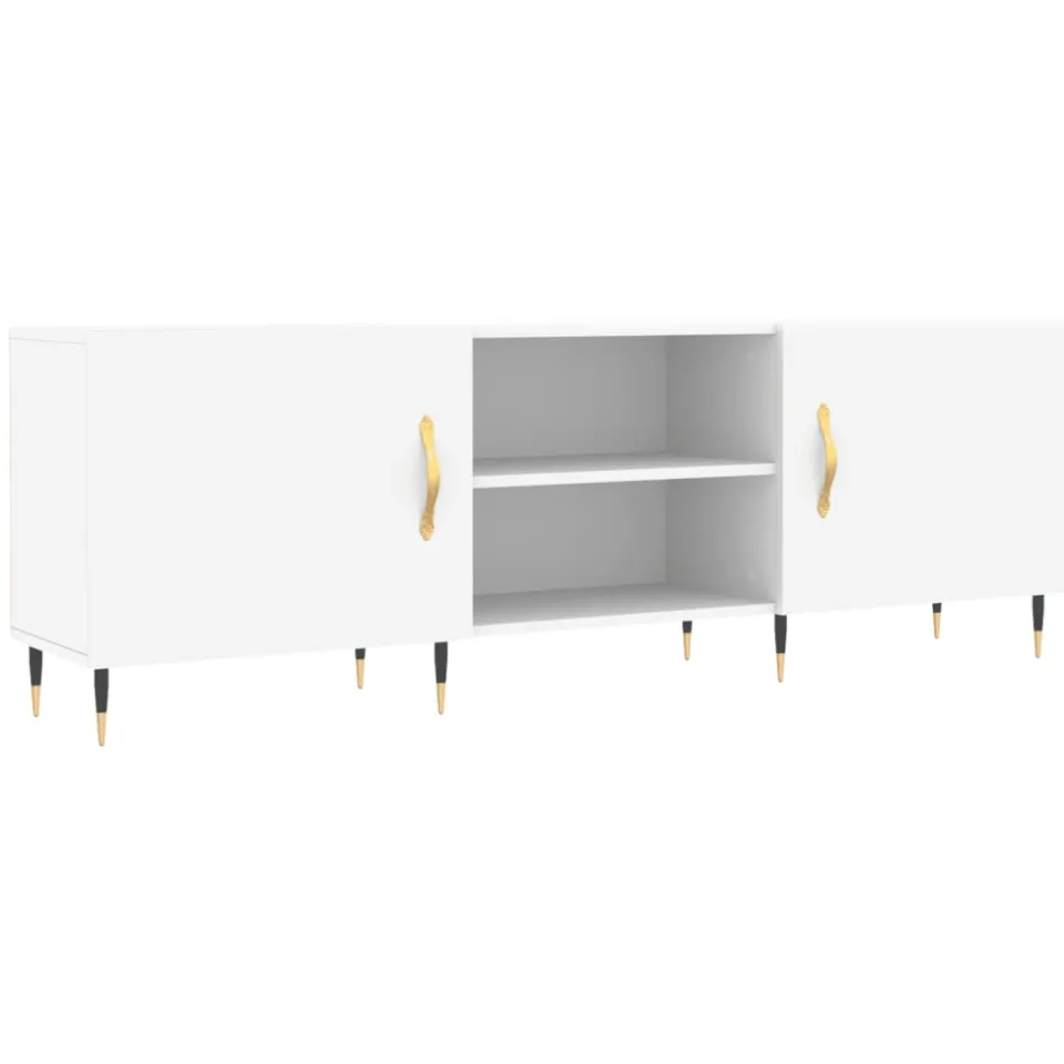vidaXL Tv-meubel 150x30x50 cm bewerkt hout wit, foto 3