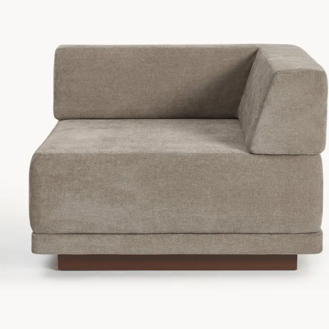 Westwing Collection Hoekmodule Colin bruin, taupe