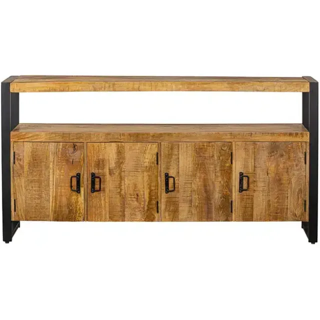 Mangohouten dressoir Bram met 4 deuren