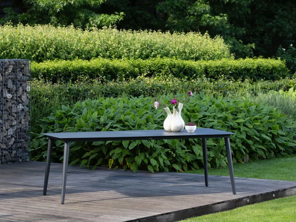 Manifesto Furniture Manifesto Cavone/Sora 220cm dining tuinset 7-delig stapelbaar grijs, foto 5