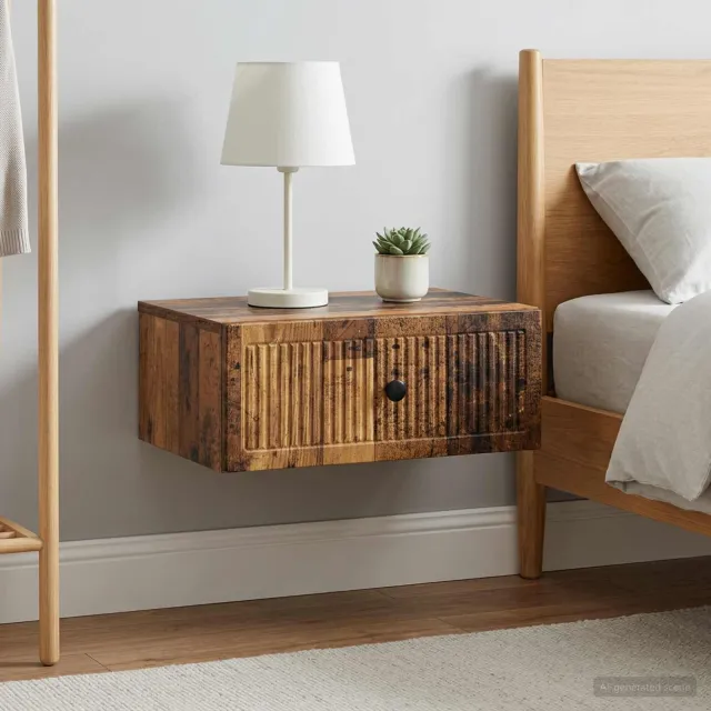 vidaXL Nachtkastje 2 st Oud hout 49 x 34,5 x 20 cm Bewerkt hout bruin, foto 2