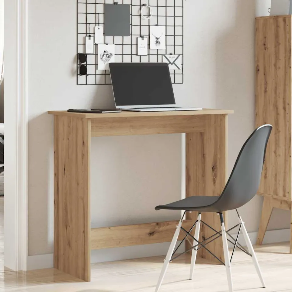 vidaXL Bureau 80x40x75 cm bewerkt hout artisanaal eikenkleurig, foto 2