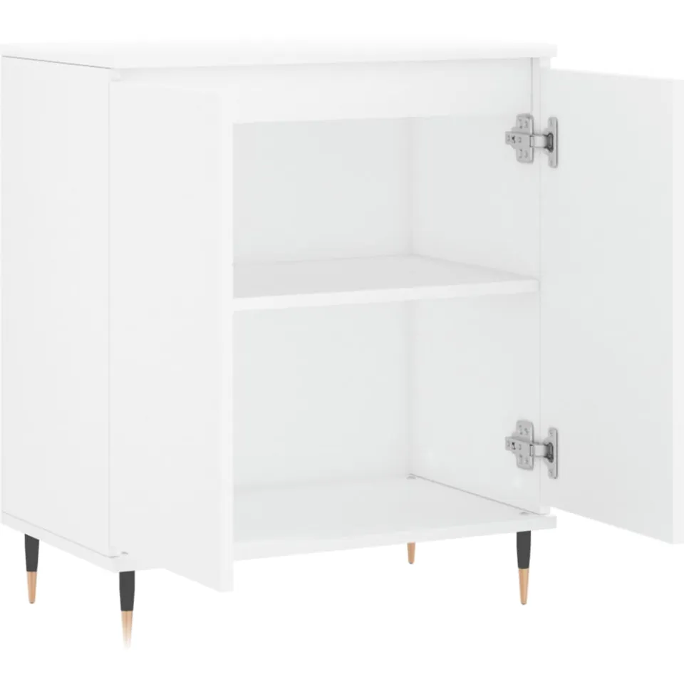 vidaXL Dressoir 60x35x70 cm bewerkt hout wit, foto 4