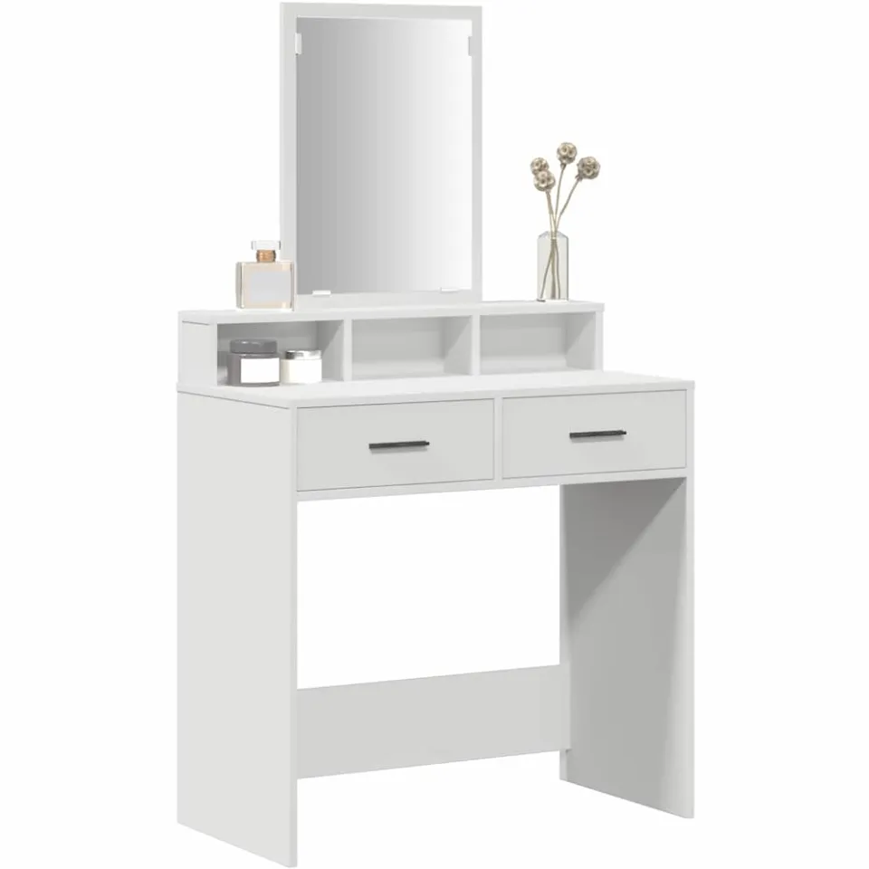 vidaXL Plafondtafel Wit 79 x 41 x 140 cm Bewerkt hout