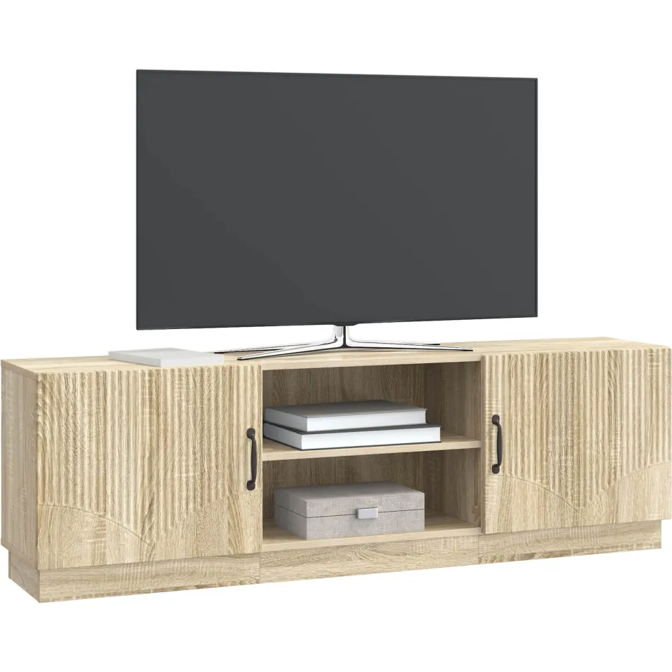 vidaXL TV-kast Sonoma Eiken 150 x 31 x 47 cm Bewerkt hout, foto 3