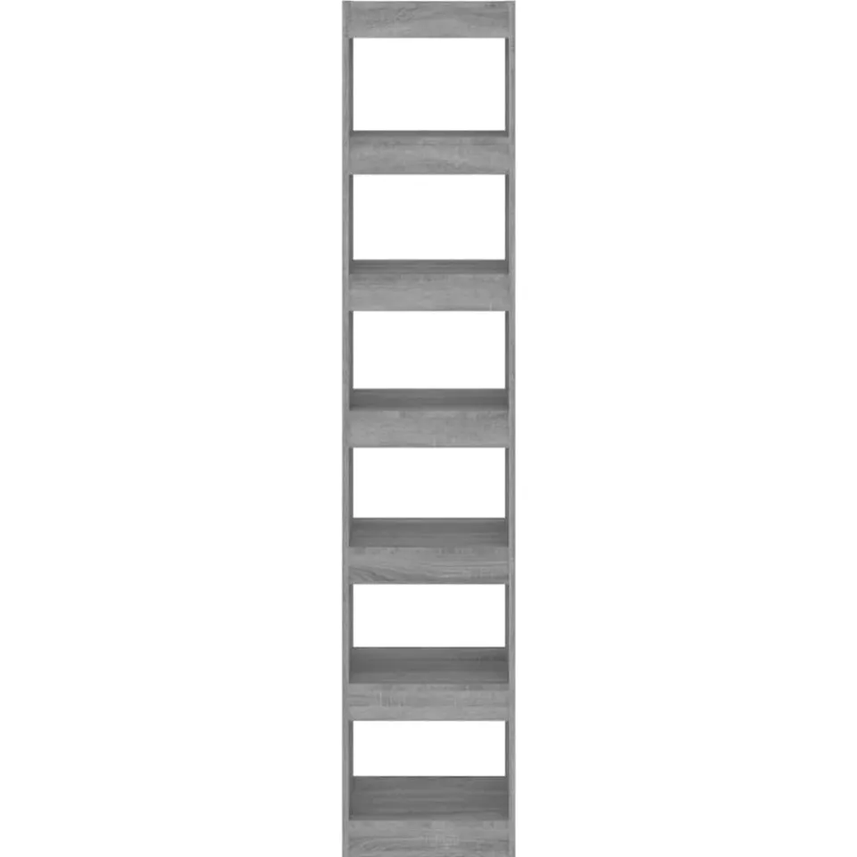 vidaXL Boekenkast/kamerscherm 40x30x198 cm grijs sonoma eikenkleurig, foto 4