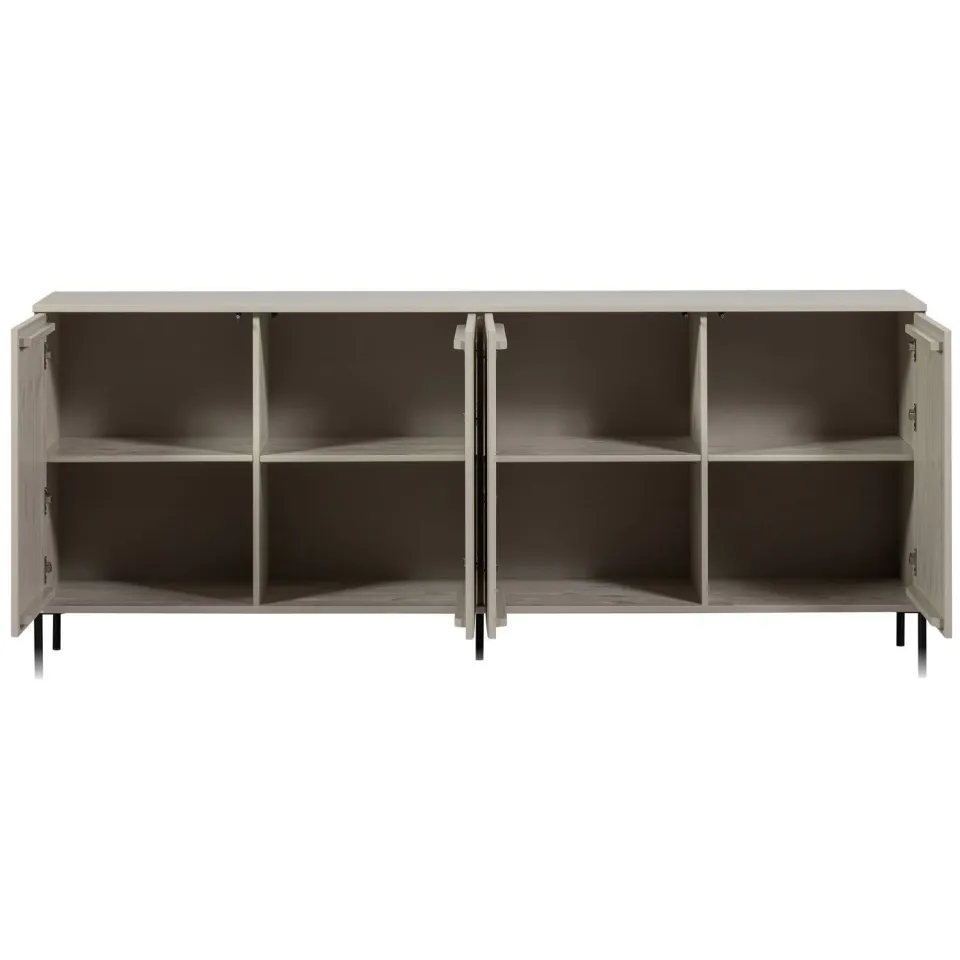 WOOOD New Gravure Dressoir - Essen - Espresso - 85x200x44, foto 4