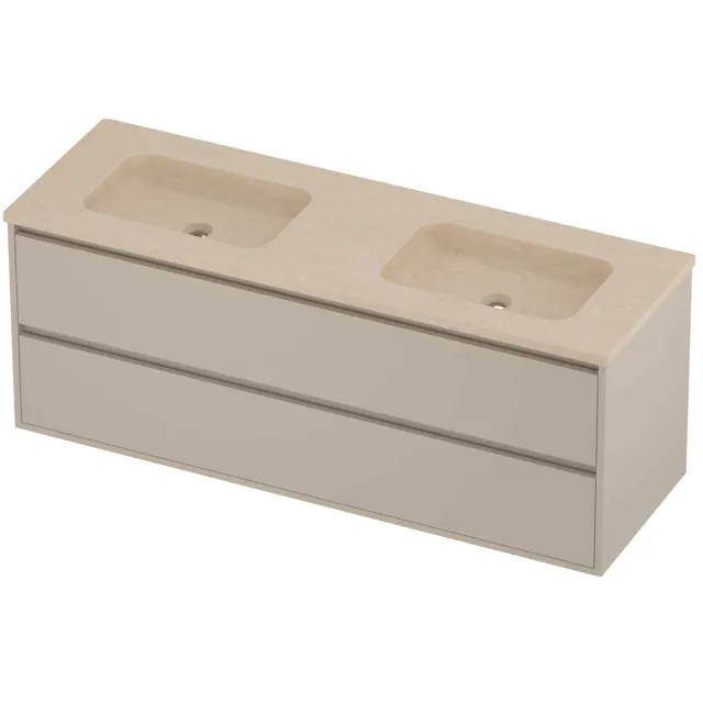 Proline Rollo Badmeubelset Hardsteen Elegant 140x46x54 cm Sand Stone Soft Linen Beige