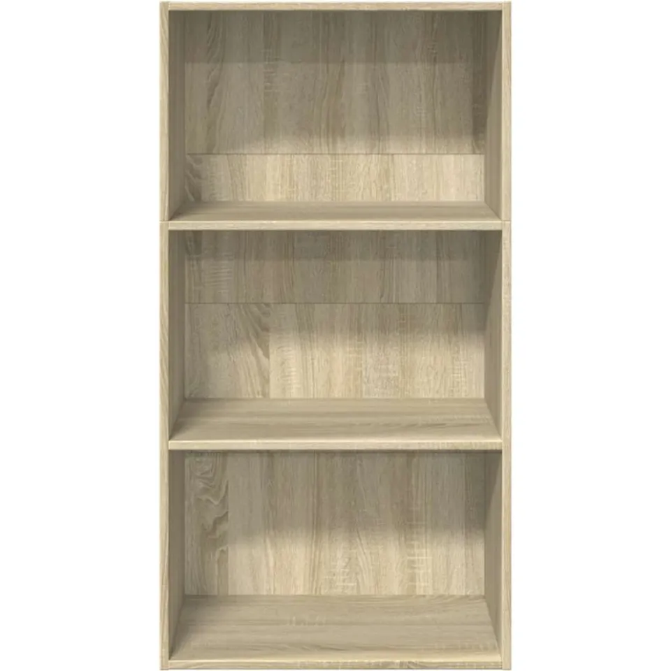 vidaXL Boekenkast 60x30x114 cm bewerkt hout sonoma eikenkleurig, foto 4