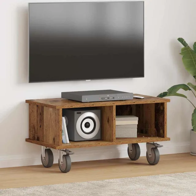 vidaXL TV-standaard 68,5 x 35 x 35 cm Oudhout Bewerkt hout Bruin