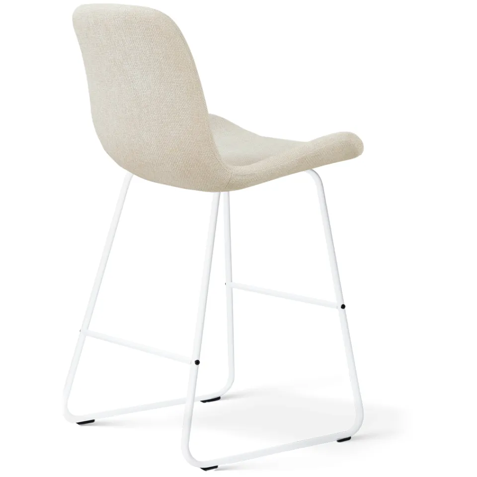 Nolon Nino-Fé barkruk cottonbeige - wit onderstel - 65 cm, foto 3