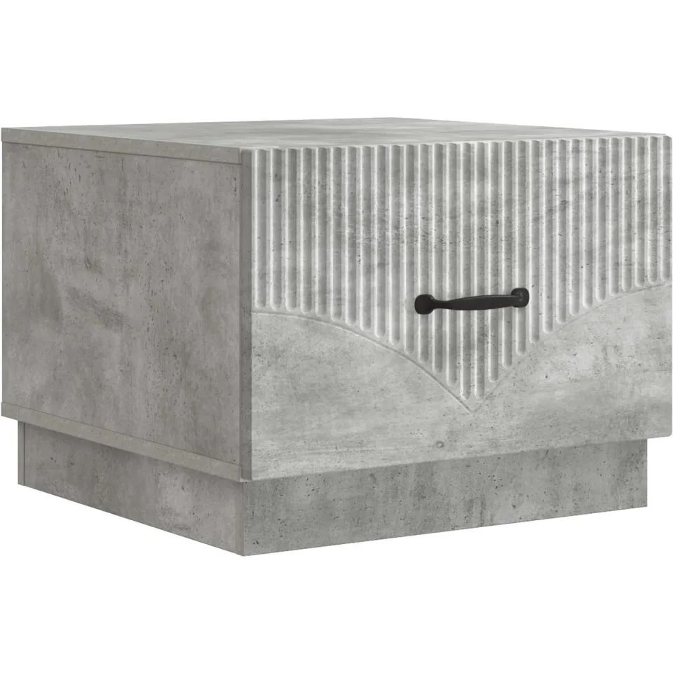 vidaXL Salontafel Betongrijs 49 x 50 x 37 cm Bewerkt hout grijs, foto 3
