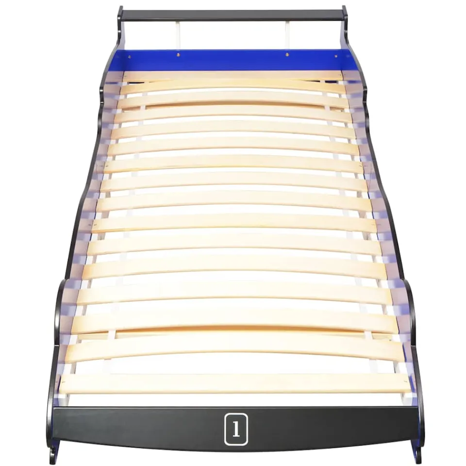 vidaXL Kinderbed raceauto blauw 90x200 cm, foto 4